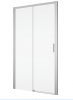 Ronal drzwi jednoczęściowe lewe ze ścianką stałą na wymiar 100-180x0-200 cm, szkło Durlux 200, profile srebrny mat TLS2GSM10122